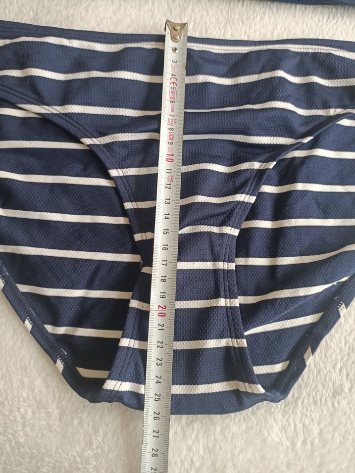 Yurtdışından 44 beden (yeni)Lacivert Çizgili Kadın Bikini Takımı - Görsel 5