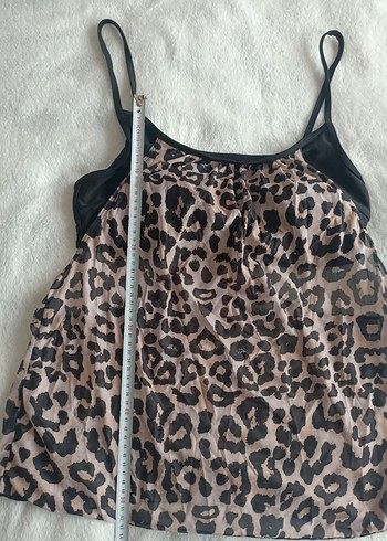 Shein 1XL leopar desen tankini üstü - Görsel 6