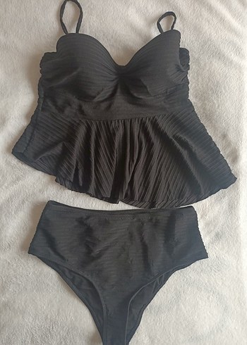Shein L beden siyah tankini - Görsel 2