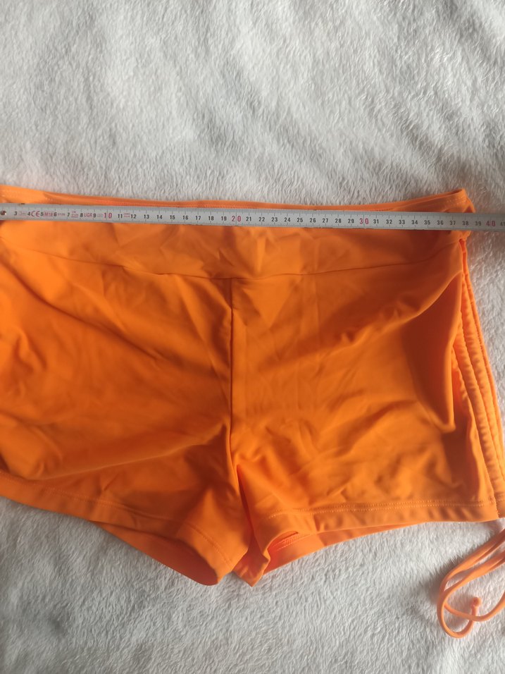 Shein XL turuncu şortlu bikini altı - Görsel 5