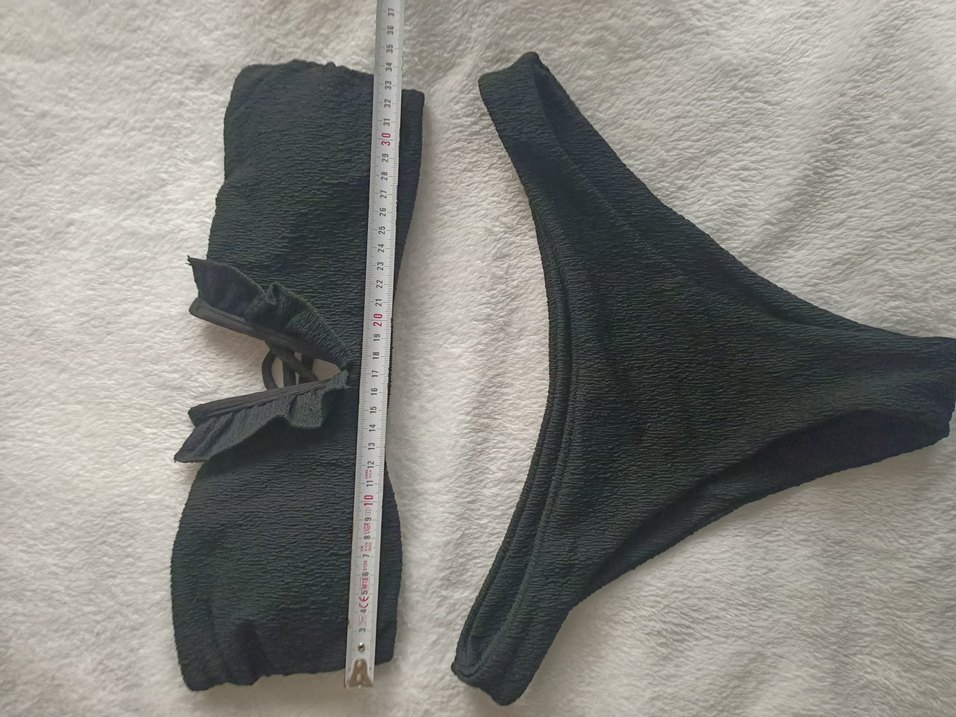 Shein M beden siyah straplez bikini.. - Görsel 4