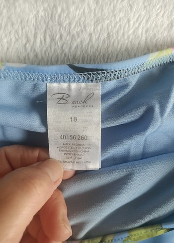 Yurtdışından,46 beden Mavi Çiçek Desenli Mini Bikini Altı - Görsel 3