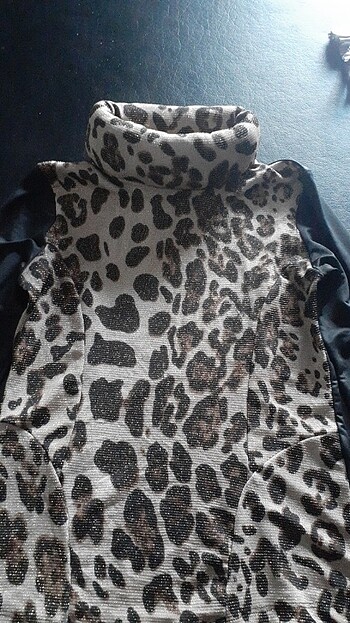Önü leopar arkası derı görünümlü m l xl olur elastan