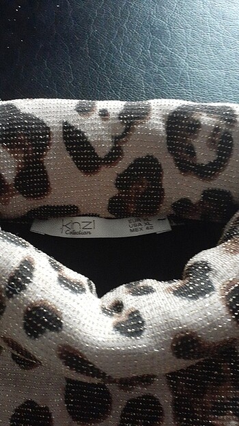 Diğer Önü leopar arkası derı görünümlü m l xl olur elastan