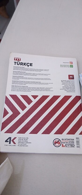  Tyt Türkçe soru Bankası 4k yayınları 
