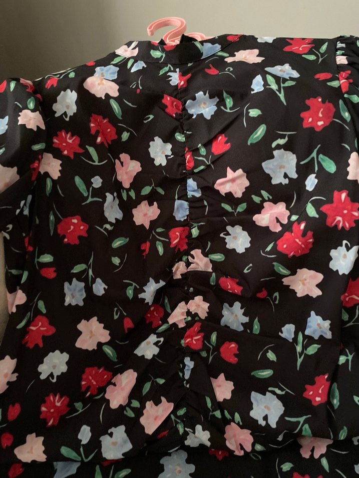 Çiçek Desenli Tesettür Etekli Takım - Görsel 3