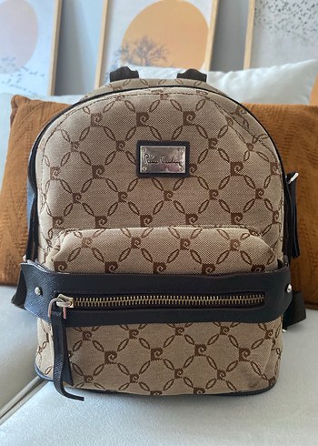 Kahverengi Deri Tokalı Kadın Sırt Çantası Pierre Cardin - Görsel 2