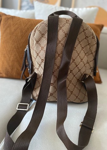 Kahverengi Deri Tokalı Kadın Sırt Çantası Pierre Cardin - Görsel 7