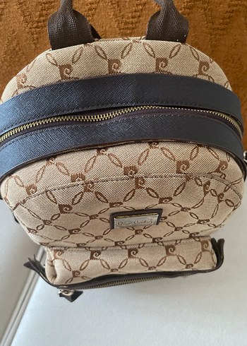 Kahverengi Deri Tokalı Kadın Sırt Çantası Pierre Cardin - Görsel 6