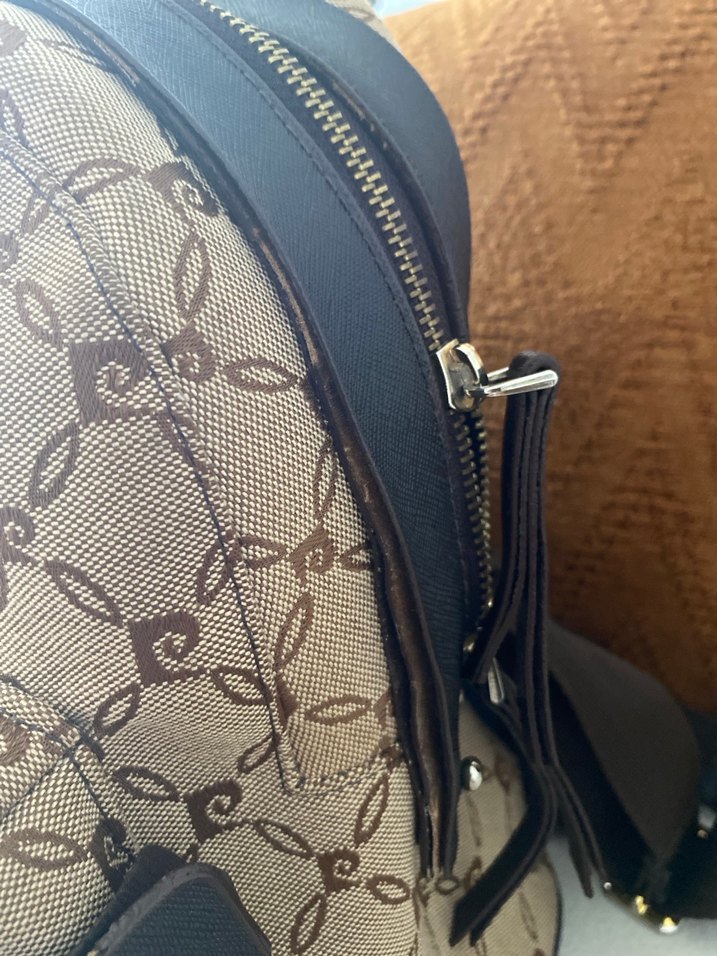 Kahverengi Deri Tokalı Kadın Sırt Çantası Pierre Cardin - Görsel 5