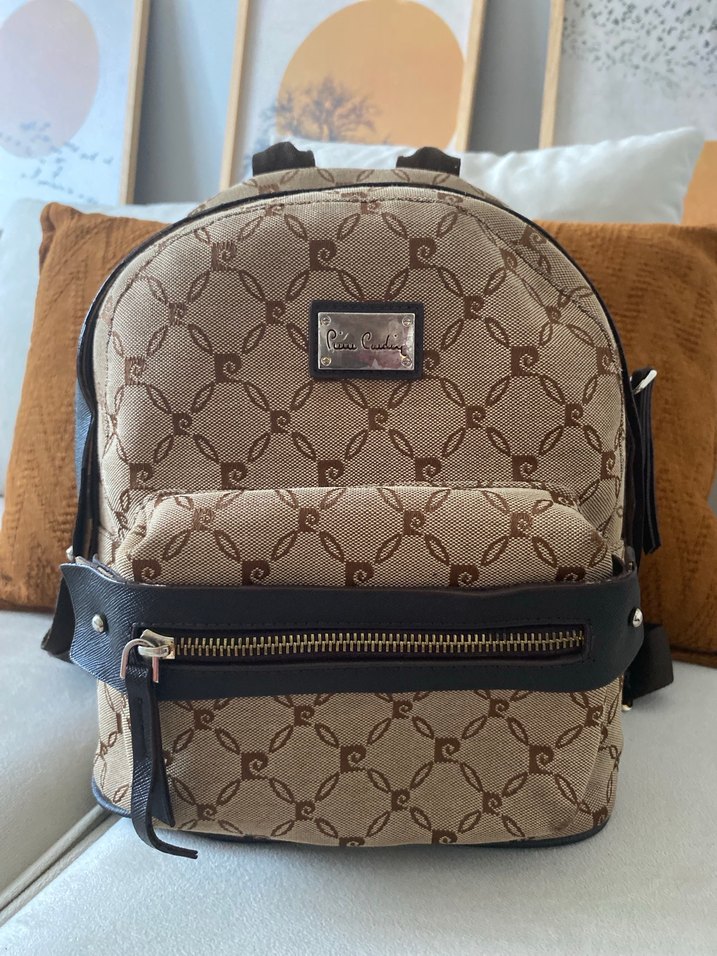 Kahverengi Deri Tokalı Kadın Sırt Çantası Pierre Cardin - Görsel 2