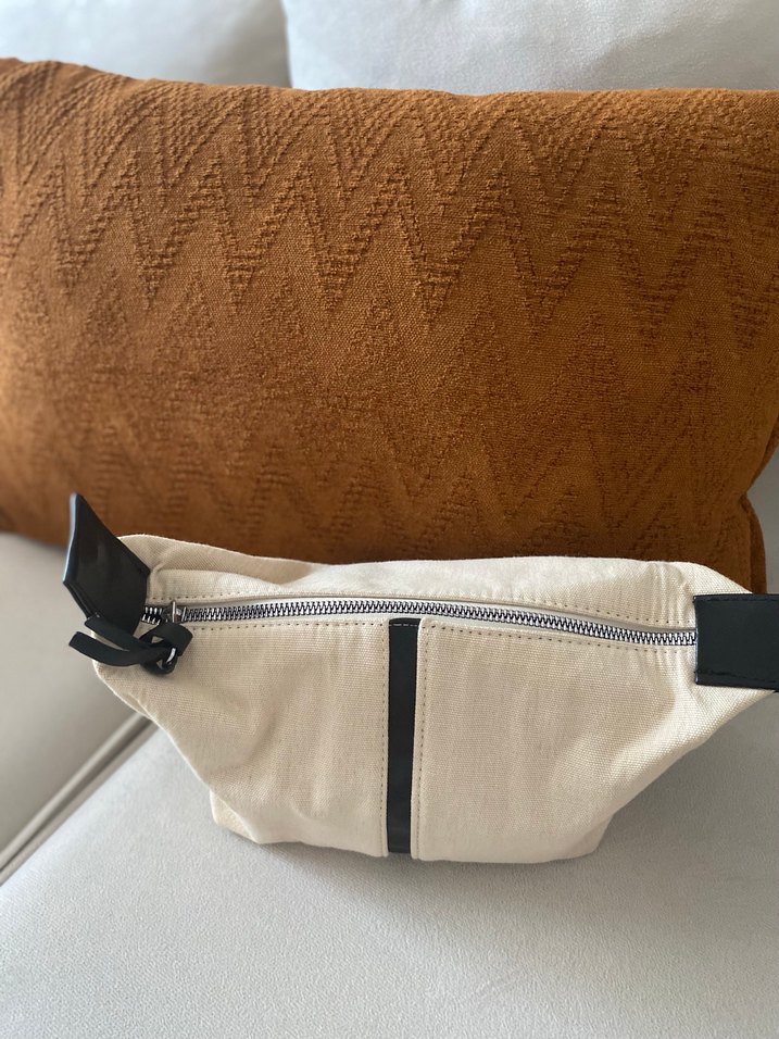 Minimalist Bej Kadın Çanta Fermuarlı - Görsel 4
