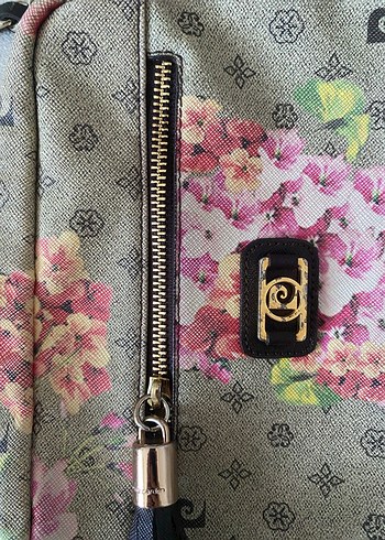 Pierre Cardin çiçekli çanta - Görsel 4