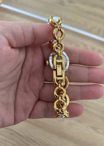 İnci Detaylı Altın Renk Kadın Kol Saati - Görsel 4