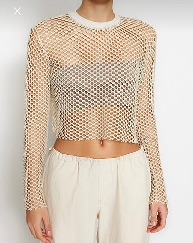 s Beden ten rengi Renk Trendyolmilla Crop Bluz