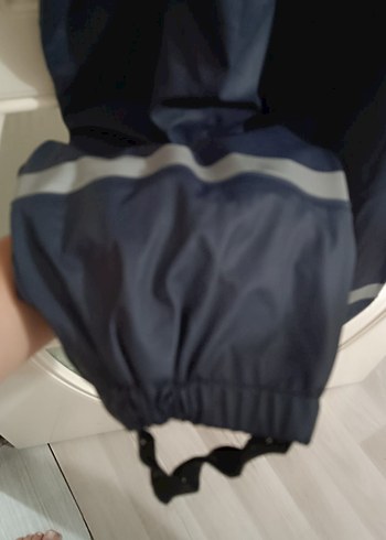 Kadın Lacivert Midi Askılı Tulum - Görsel 4