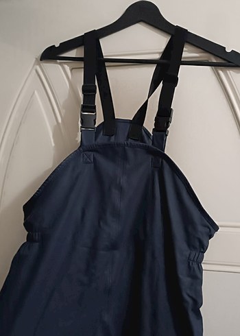 Kadın Lacivert Midi Askılı Tulum - Görsel 2