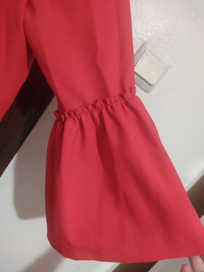 Kırmızı Kadın Ceket - Görsel 3