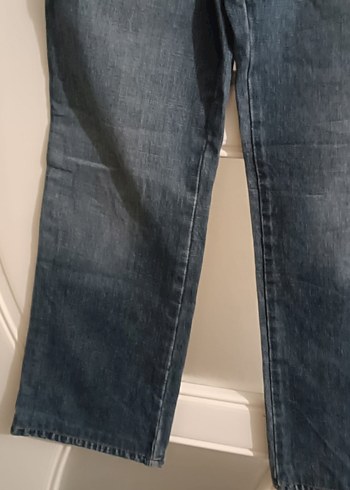 Bol Kesim Midi Kot Pantolon - Görsel 2