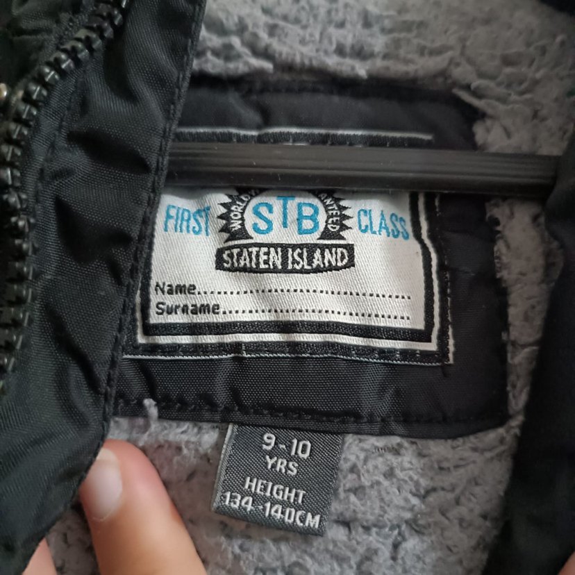 Erkek Çocuk Siyah Düğmeli Street Wear Mont - Görsel 2