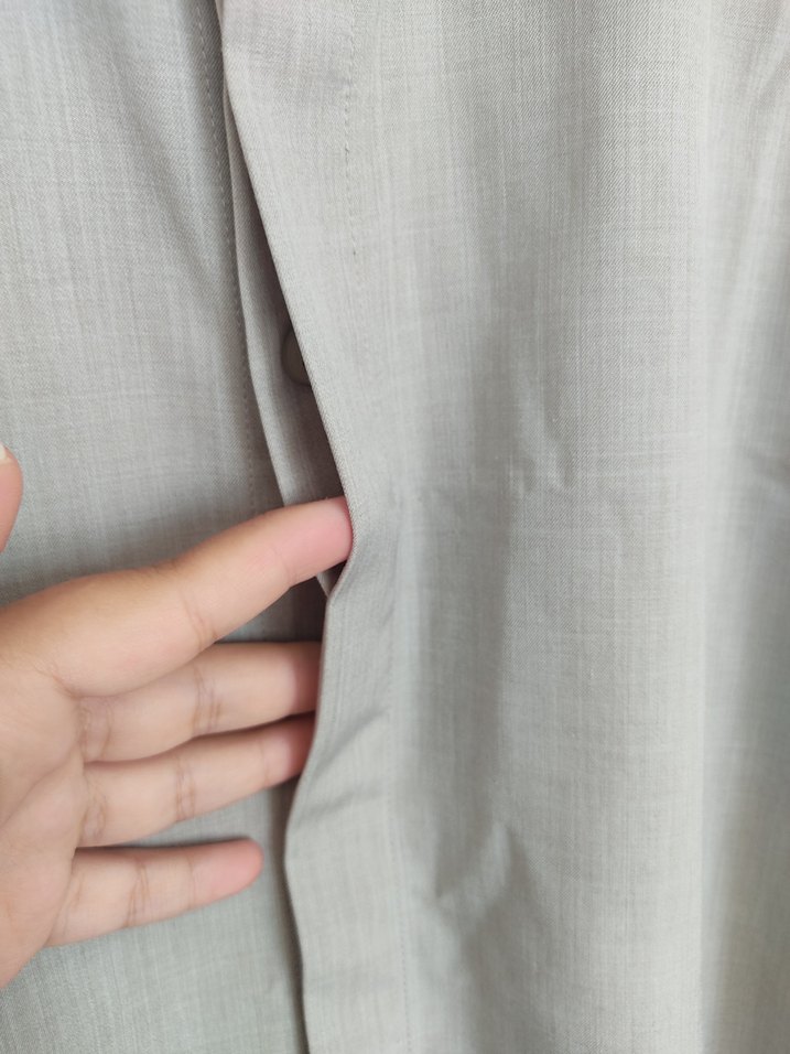 Gri Uzun Kollu Regular Fit Erkek Gömlek - Görsel 3