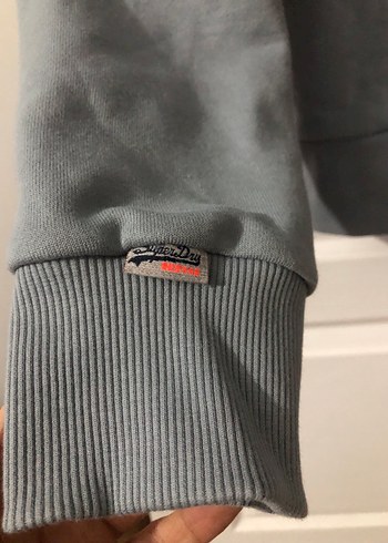 Gri Kapüşonlu Kadın Sweatshirt - Görsel 3