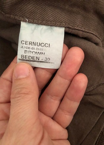 Kadın Kahverengi Bol Kesim Keten Pantolon - Görsel 4