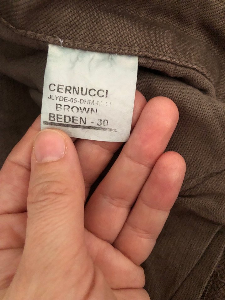 Kadın Kahverengi Bol Kesim Keten Pantolon - Görsel 4