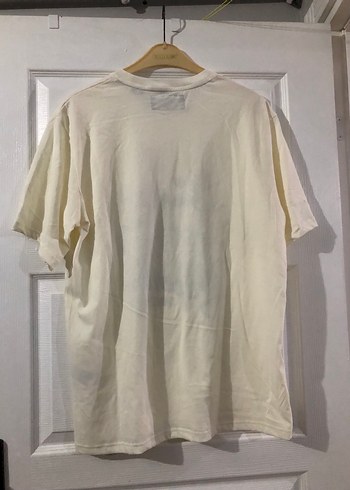 Pastel Beyaz Baskılı Erkek Tişört - Görsel 2