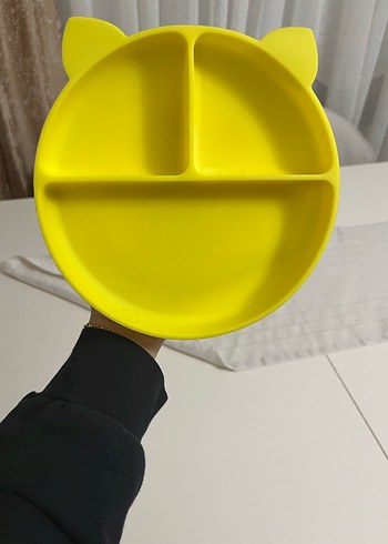 Sarı Bölmeli Çocuk Tabak - Görsel 2