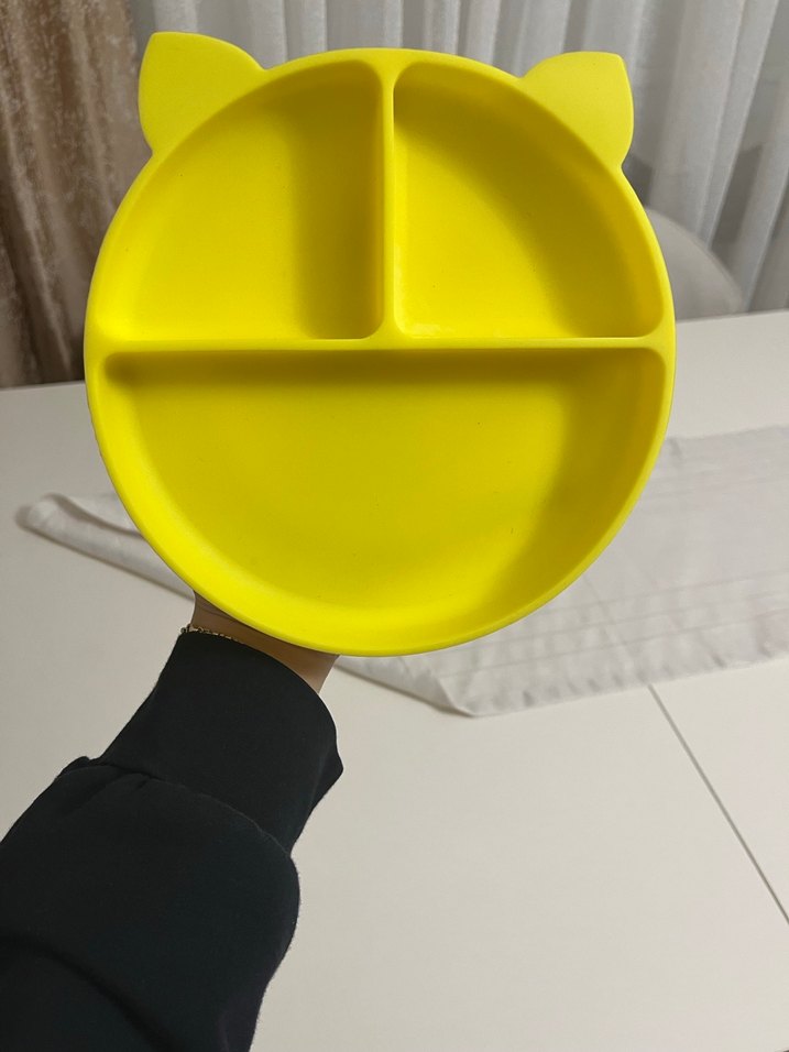 Sarı Bölmeli Çocuk Tabak - Görsel 2