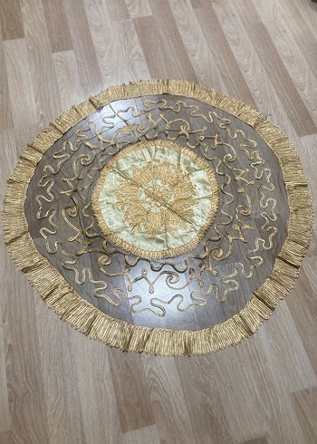 Beden Parlak Altın fiskos masa örtüsü