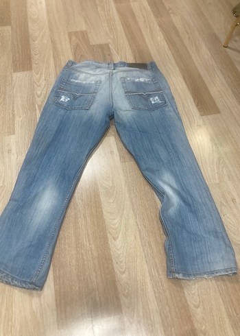 Düğmeli Mavi Rahat Kesim Erkek Kot Pantolon Dıesel marka - Görsel 5