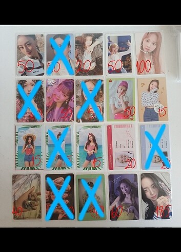 Twice itzy pc photocard 