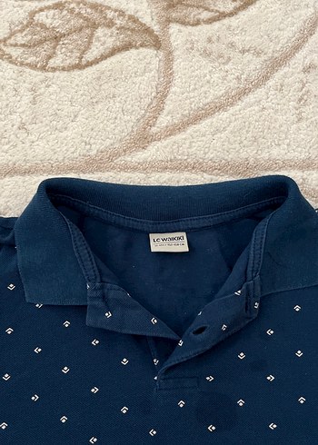 Erkek Lacivert Kısa Kollu Polo Yaka Gömlek - Görsel 2