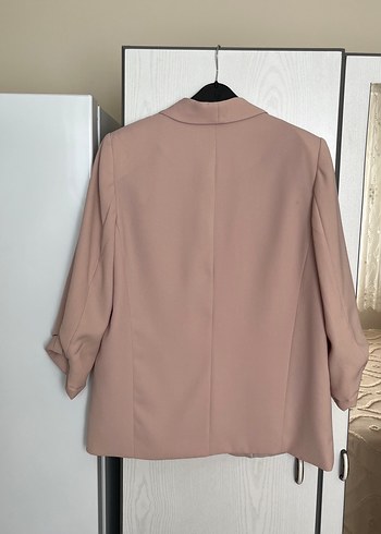 Bej Düğmeli Kadın Blazer Ceket - Görsel 4