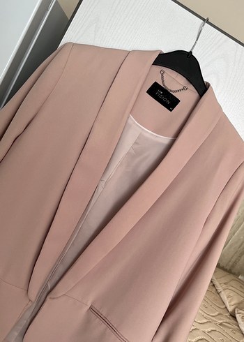 Bej Düğmeli Kadın Blazer Ceket - Görsel 2