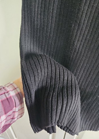 Kadın Siyah Pilili Uzun Etek - Görsel 4