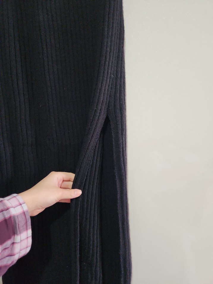 Kadın Siyah Pilili Uzun Etek - Görsel 2