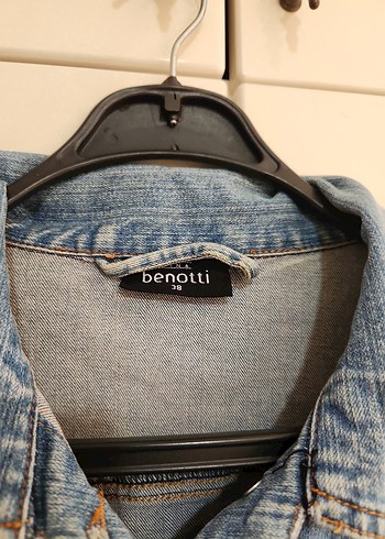 Düğmeli Kadın Denim Ceket - Görsel 6