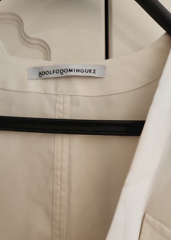 Beyaz Kemerli Kısa Kadın Ceket - Görsel 4