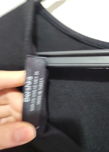 Drapeli Siyah Uzun Keten Elbise - Görsel 5