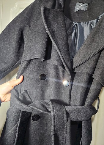 Siyah Kuşaklı Uzun Kaban - Görsel 3