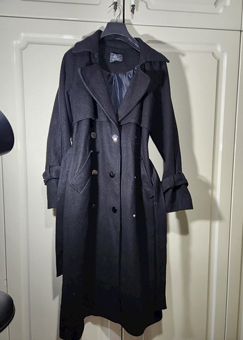 Siyah Kuşaklı Uzun Kaban - Görsel 4