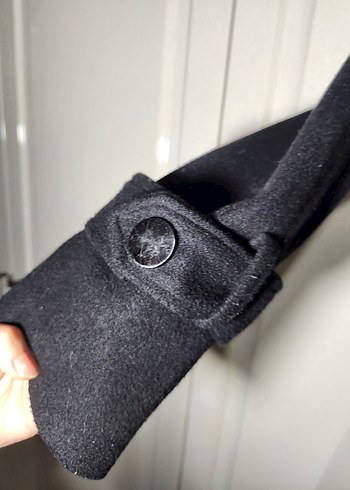 Siyah Kuşaklı Uzun Kaban - Görsel 5