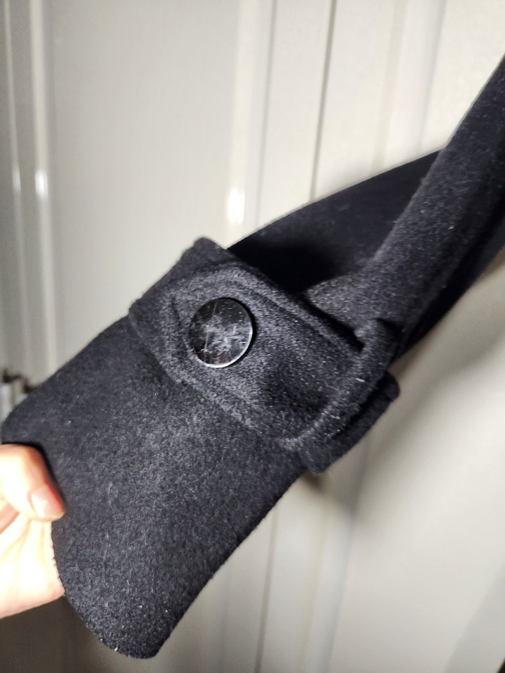 Siyah Kuşaklı Uzun Kaban - Görsel 5