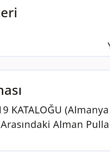 Michel Almanya Pul Kataloğu