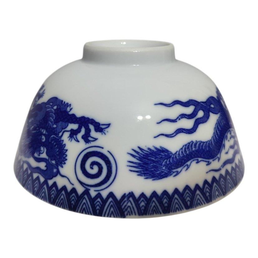 Çin Mavi Dragon Porselen Ramen Kasesi - Görsel 2