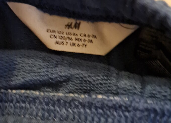 6 Yaş Beden mavi Renk H&M Marka Erkek Çocuk Şortu