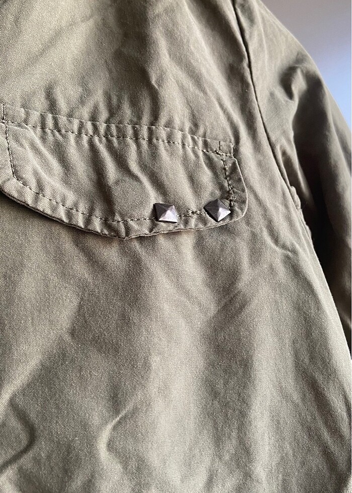 Yeşil kadın yağmurluk - Görsel 3